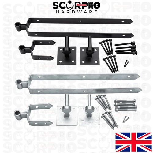 Field gate hinge set - field, double