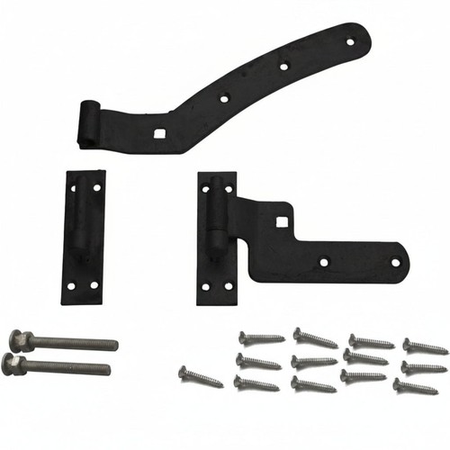 Black curved rail gate - 12″,