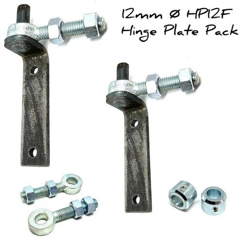 12mm gate hinge plate - Ø,
