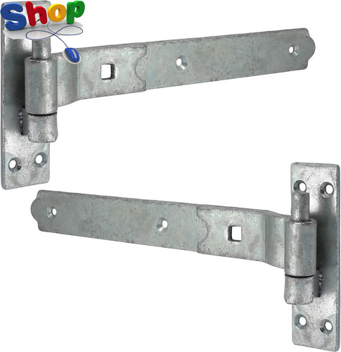 Pair galvanised cranked - 1, of