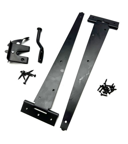 Black garden gate - black, pack