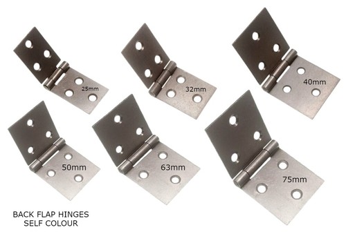 Back flap hinges - back, self