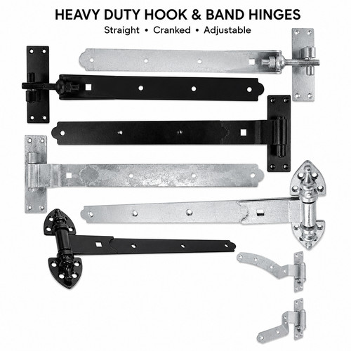 Hook and band - band, hinges