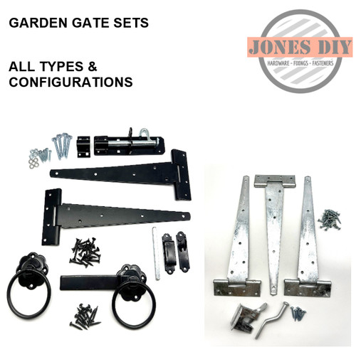 Garden gate hinge sets - hinge, |